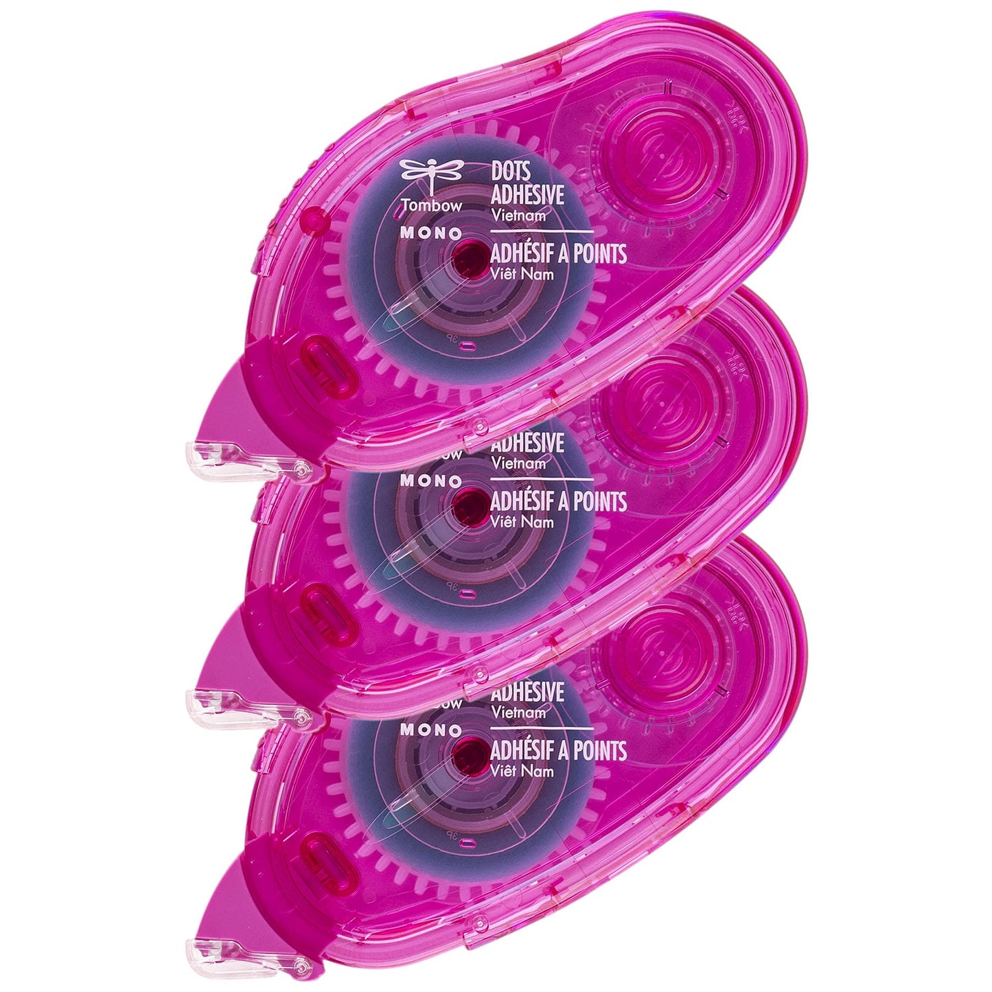 62149 Mono Adhesive Dots Applicator Refills, 3-Pack. Easy to Refill for Smooth Application, Multicolor, Value Pack