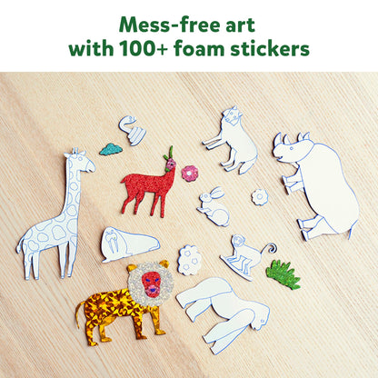 Art & Craft Activity - Foil Fun Animals, No Mess Art for Kids, Travel Toys, Craft Kits, DIY Creative Activity, Gifts for Boys & Girls Ages 4, 5, 6, 7, 8, 9