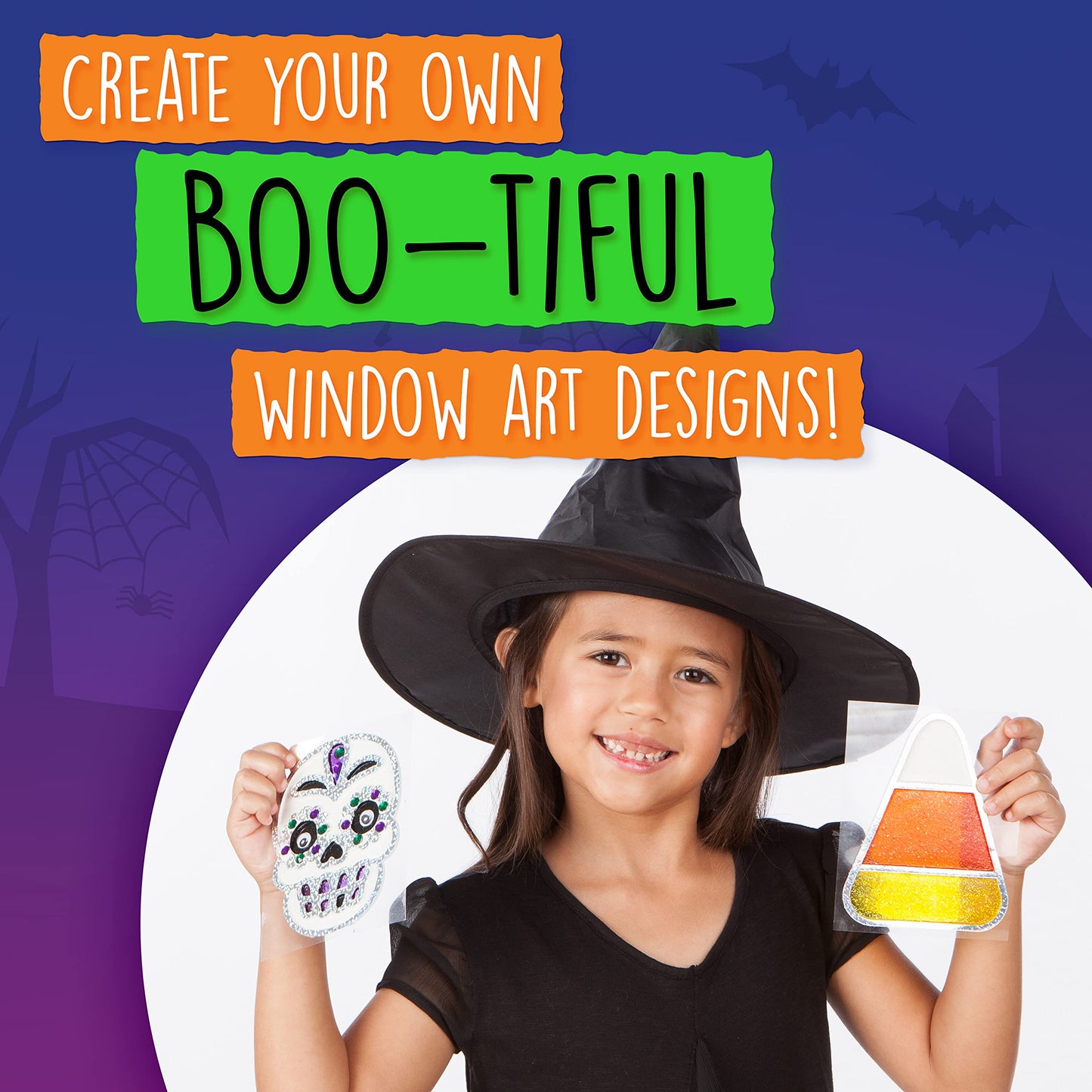 Halloween Window Art - Halloween Crafts, Make Your Own Halloween Window Clings