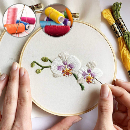 Premium Large Eye, Large Gauge Needles for Hand Sewing - Assorted Sizes, Including Embroidery - 25/50 PCs with 2 Threaders