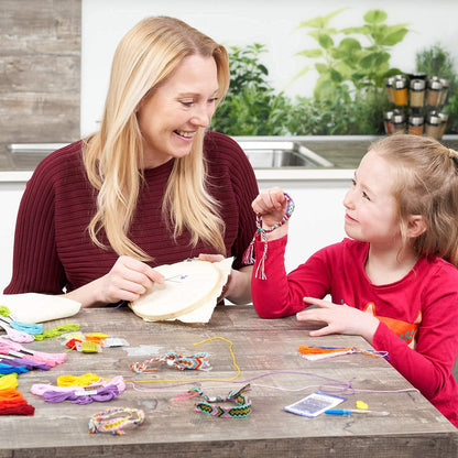 Embroidery Threads 100 Skeins per Pack, Multi Color Embroidery Floss, Cross Stitch Thread, Friendship Bracelet Thread, with Free Needles, Floss Bobbins (100 Colors)