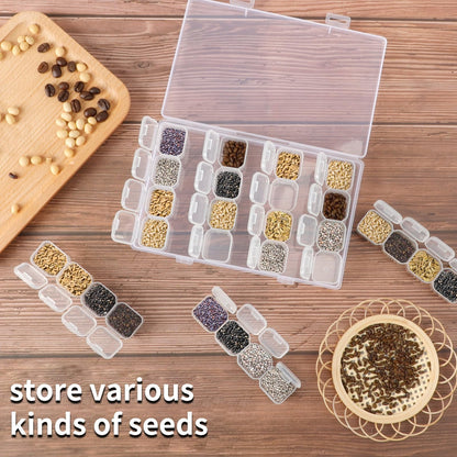 168 Slots 6pcs 28 Grids Diamond Painting Boxes Plastic Organizer, Bead Organizer