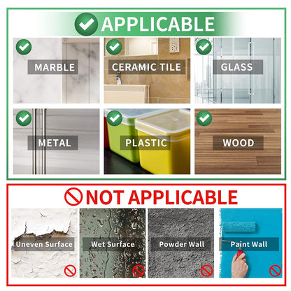 Double Sided Tape Heavy Duty, Nano Double Sided Adhesive Tape, Clear Mounting Tape Picture Hanging Adhesive Strips (9.85FT)