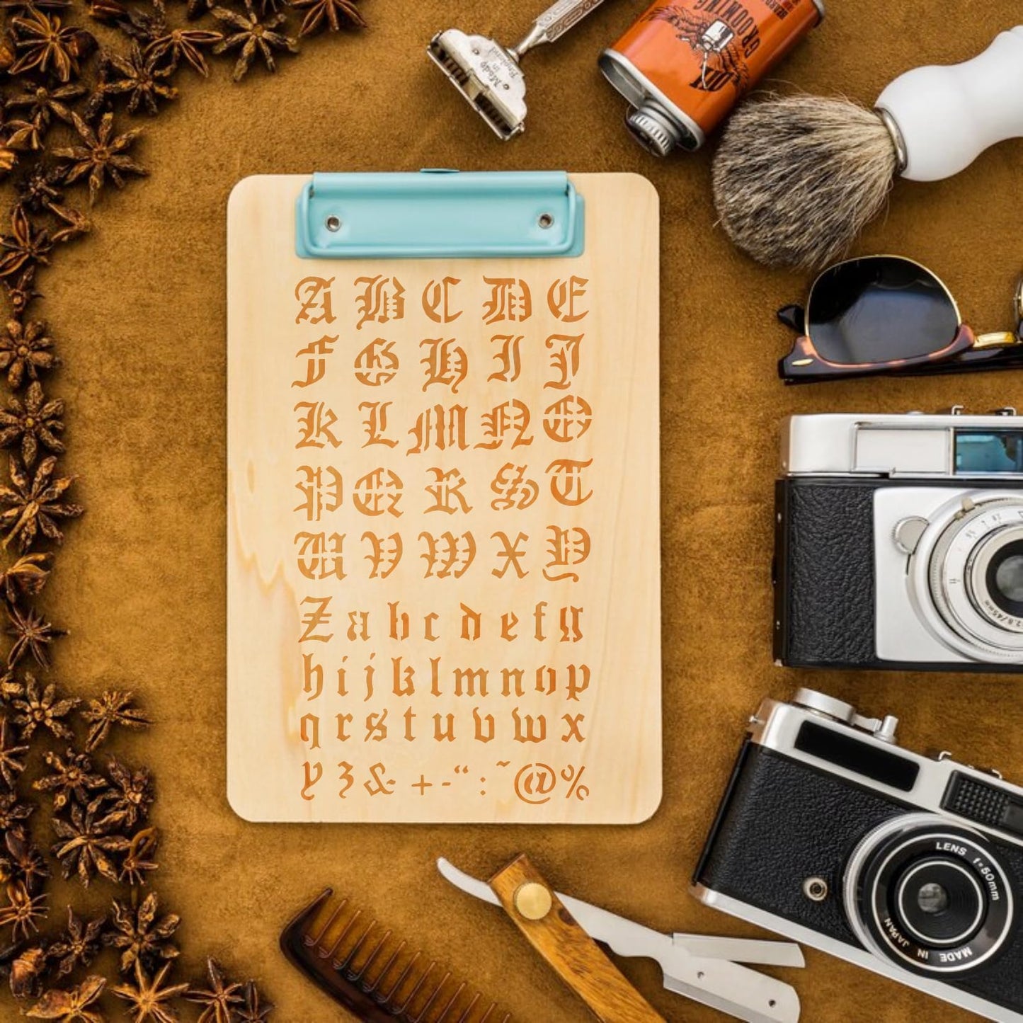 20 Pieces Letter Stencils Reusable Letter Stencils for Painting on Wood, Plastic Alphabet Numbers Stencils, Letter Stencil Template for Notebook, Journal, Scrapbook Decorations (20 Letter)