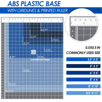 Paper Cutter 12" Cut Length Paper Trimmer, Guillotine Trimmer with 12 sheet Capacity Paper Cutting Board, Heavy Duty Guillotine Paper Cutters and Trimmers for Cardstock Paper Crafts Paper Slicer