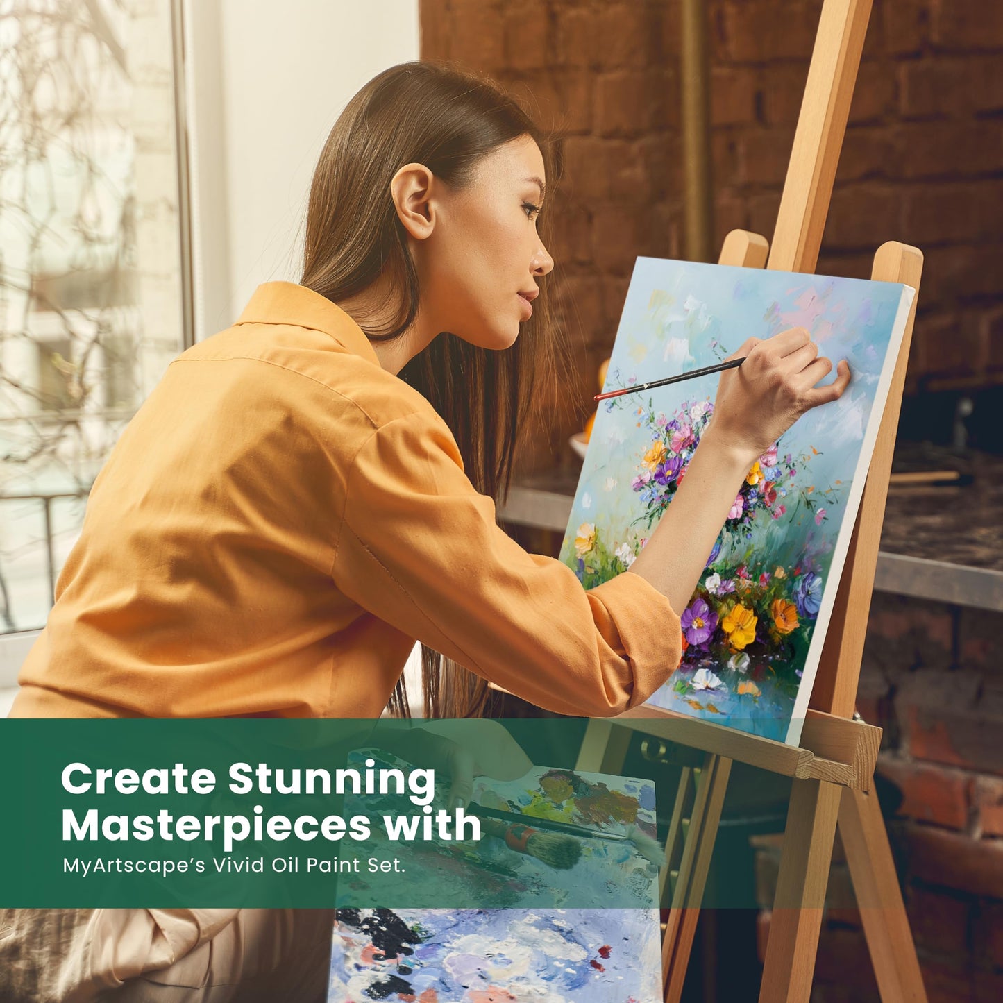 Oil Paint Set - 12ml x 24 Tubes - Lightfast - Heavy Body - Oil-based Colors - Great Pigment Load - Artist Quality Painting Supplies - Professional Craft Paints