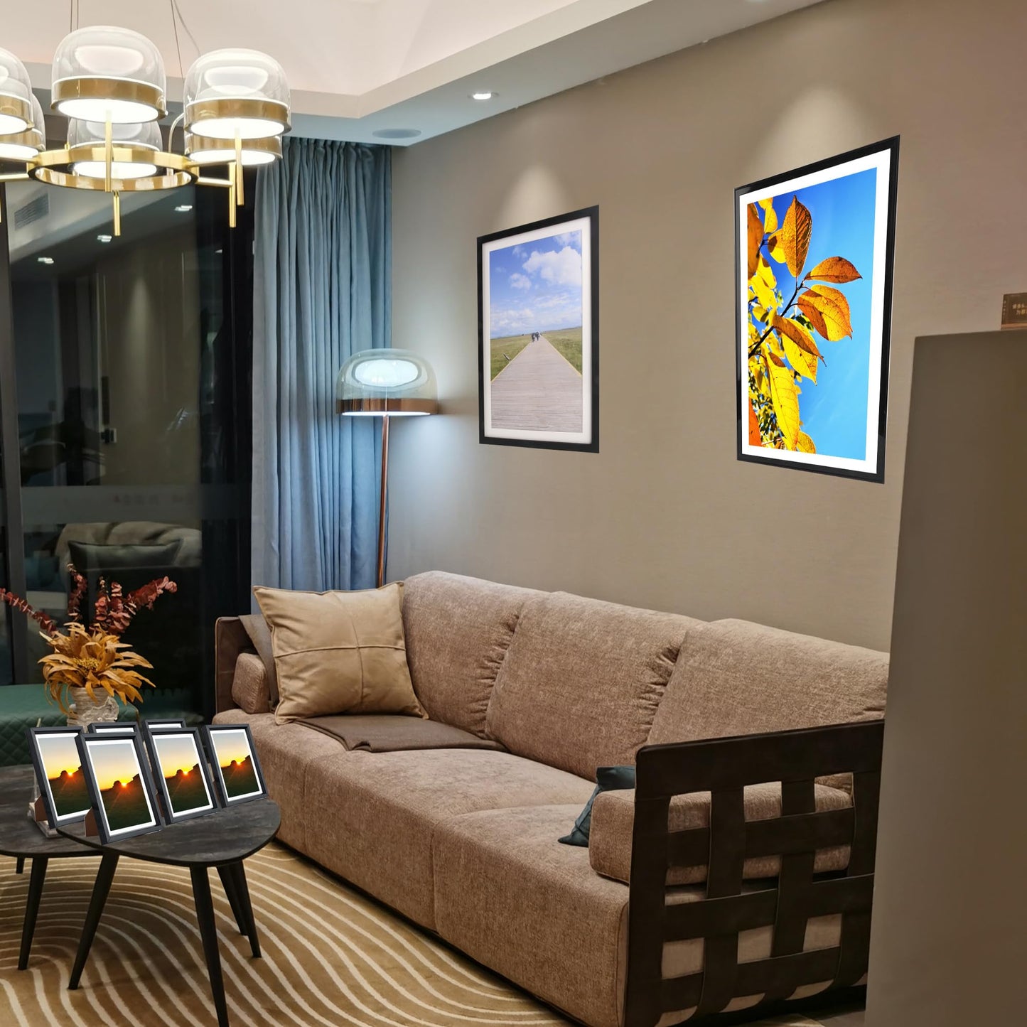 Magnetic Poster Hanger Frame, 16x24 16x22 16x20 Poster Frame, 16 Inch Wide Magnetic Hanger Picture Frame,Black,1Pack