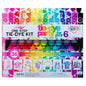 One-Step Tie-Dye Kit Party Supplies, 18 Bottles Tie Dye, Rainbow, 1 Count (Pack of 1)