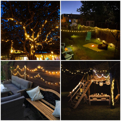 33 FT 80 LED Globe String Lights Battery Operated With Remote - Waterproof Indoor Outdoor Hanging Fairy Lights for Home, Party, Patio, Garden, Wedding, Christmas