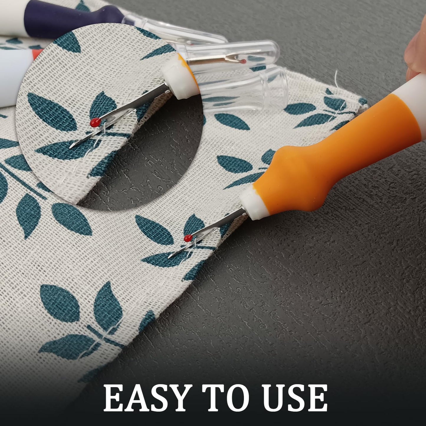 3 Pieces Ergonomic Grip Seam Ripper, Colorful Large Thread Remover for Sewing Crafting Removing Embroidery Hems and Seams