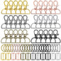 Keychain Bulk with Key Chain Swivel Hook D Rings and Slide Buckles for Handbag Purse Hardware Craft (1 Inch)