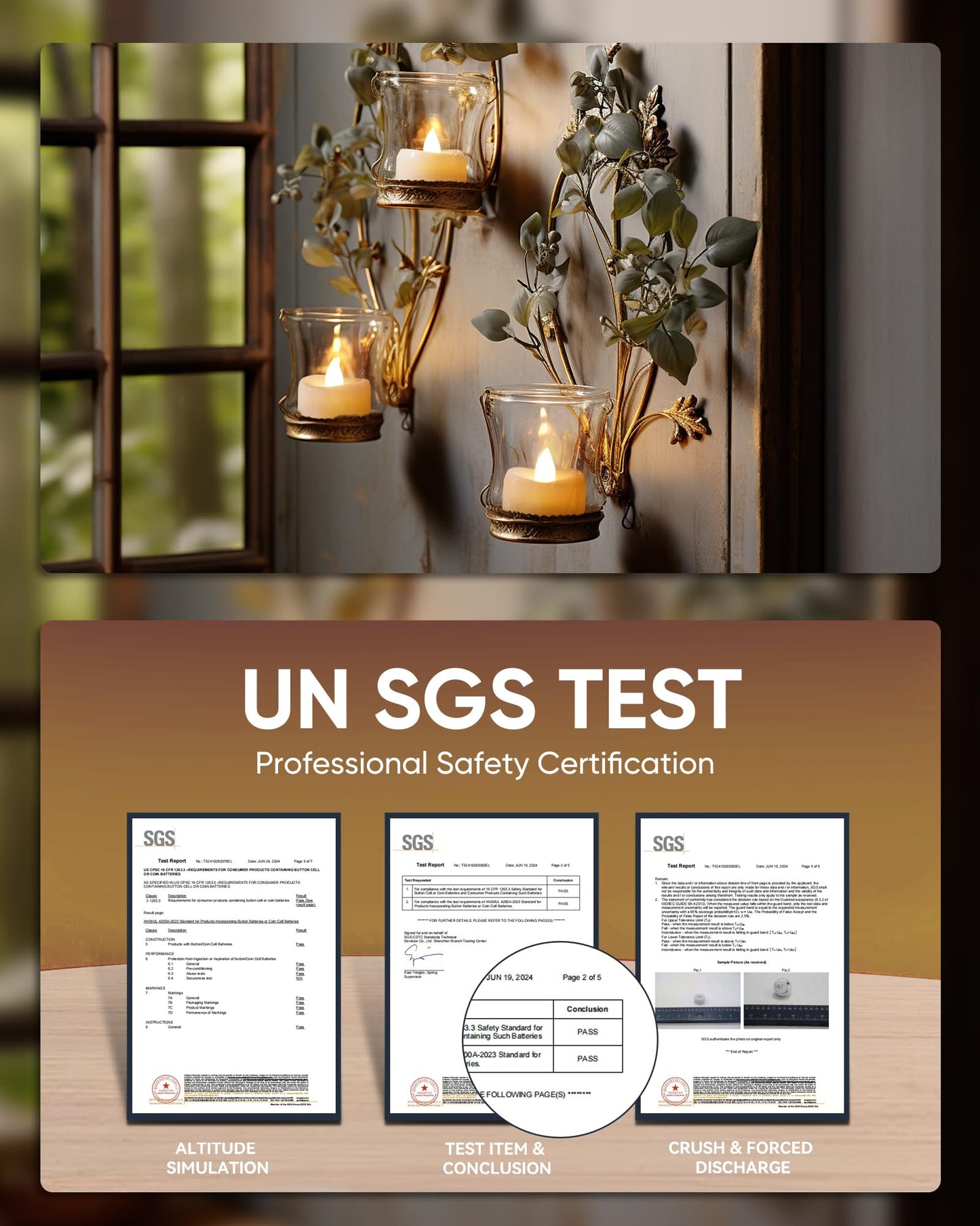 LED Candles, Tea Lights Candles Battery Operated Bulk, 24-Pack Long-Lasting 200 Hours Flameless Tealight Candles, Realistic Tea Lights for Halloween Christmas Wedding, 1.5'' D X 1.25'' H