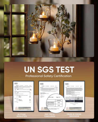 LED Candles, Tea Lights Candles Battery Operated Bulk, 24-Pack Long-Lasting 200 Hours Flameless Tealight Candles, Realistic Tea Lights for Halloween Christmas Wedding, 1.5'' D X 1.25'' H