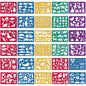 30 Pieces Drawing Stencils Set for Kids, Plastic Drawing Painting Stencil Templates for Kids Crafts School Art Projects, Journal Stencil with 400+ Images