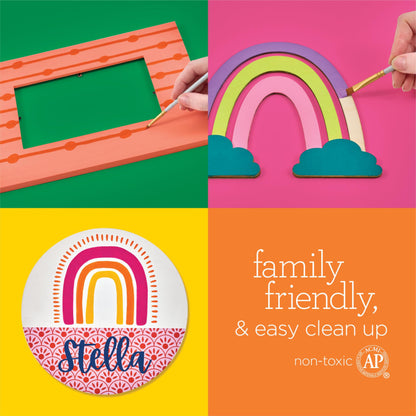 Vibrant Spectrum Collection Acrylic Craft Paint, PROMOABIII, 2 fl oz each, 16 assorted matte colors, 16 count