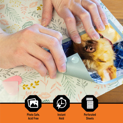 Permanent Adhesive Dots, Double-Sided, Clear, 0.5" Diameter, 150 Pieces (Pack of 1) - No Mess, Photo Safe