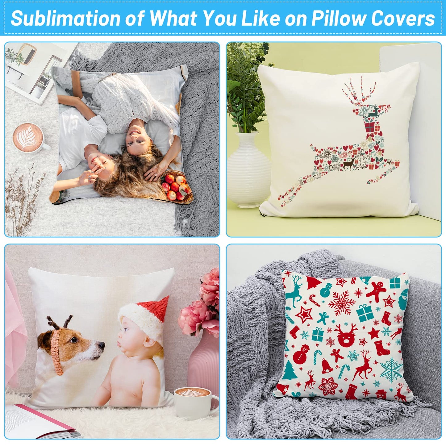 128-Piece Sublimation Blank Products Starter Kit - Perfect for Personalized Printing DIY Crafts, Custom Gifts for Easter, Mother's Day, Children's Day, and Home Decor