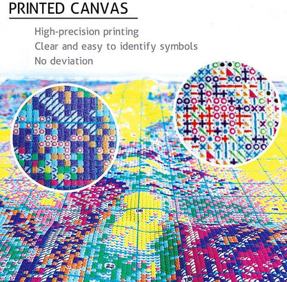 Starry Night Stamped Cross Stitch Kits - Needlepoint Counted Cross Stitch Kits for Beginner Adult Crossstitching Printed Dimensions Scenery Patterns Stitch Embroidery Kits Arts and Crafts