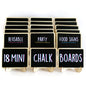 Mini Chalkboard Signs for Food, 18 Small Chalkboards Including 3 White Chalk Sticks, Food Party Label Stands, Buffet Cheese Candy Table Supplies