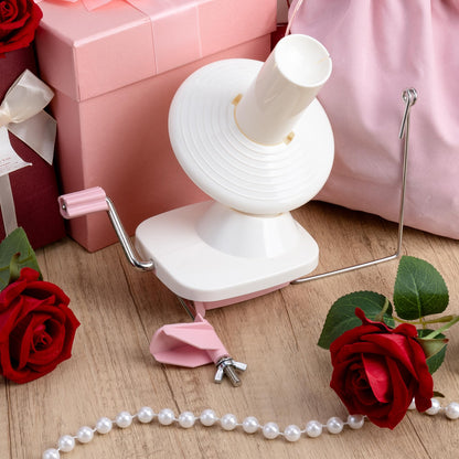 Yarn Winder, Ball Winder for Crocheting and Knitting, Ideal Gifts for Women's Day, Hand Operated Winder for Yarn Storage, Included Scissors and Storage Pouches