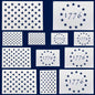 American Flag 50 Star Stencils and 13 Stars 1776 Templates, American Flag Templates, Ideal for Painting on Wood, Fabric, Paper, Walls [6 Sizes, 2 Styles]