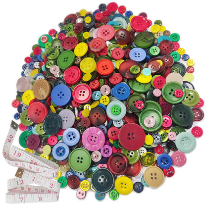 500-750Pcs Mixed Style Resin Buttons, Multiple Shapes, Mixed Colors Hand Sewing Craft, DIY Crafts, Kids Handmade Button Painting, DIY Handmade Decoration