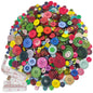 500-750Pcs Mixed Style Resin Buttons, Multiple Shapes, Mixed Colors Hand Sewing Craft, DIY Crafts, Kids Handmade Button Painting, DIY Handmade Decoration