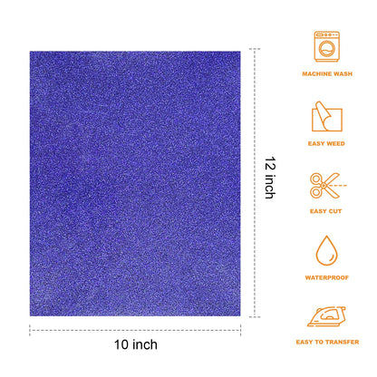 Glitter HTV Heat Transfer Vinyl Bundle - 12 Pack 12 "X10 Glitter Iron on Vinyl for DIY T-Shirts Sheets for Glitter Iron on Vinyl, Cricut Heat Transfer Vinyl- Easy to Cut & Weed for Heat Vinyl