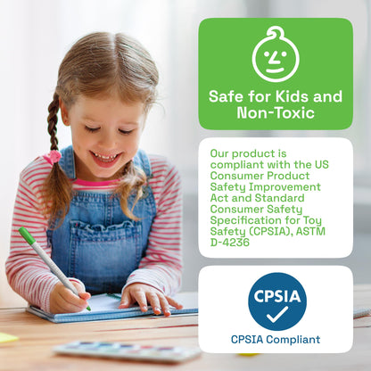 24 Dual Tip Acrylic Paint Markers, Acrylic Paint Pens, Fabric Markers for Textile, Rock, Glass, Wood, Paper, Ceramic, Canvas DIY Art Supplies Kit for Kids and Adults (Dual Tip Dot + Fine, 24)