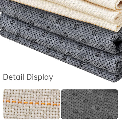 71"x40" Non-Slip Rug Backing Felt Cloth and 59"x40" Primary Tufting Cloth with Marked Lines, Tufting Yarn Fabric Frame for Carpet, Large Monks Kit for Cut Pile