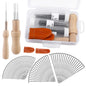 74 Pcs Needles Wool Felting Needles Tools Needle Felting Supplies Felting Tools Needle Felting Tool with 3 Sizes Felting Needles for Beginner Professional