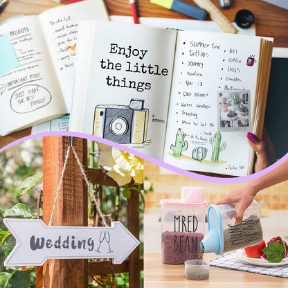 30 Pieces Letter Stencils for Painting 4 x 7 Inch Alphabet Reusable Plastic Numbers Font Templates for Journal Notebook, Diary, Scrapbook Decor Supplies