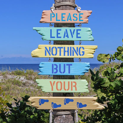 3 Inch Letter Stencils Symbol Numbers Craft Stencils, 42 Pcs Reusable Alphabet Templates Interlocking Stencil Kit for Painting on Wood, Wall, Fabric, Rock, Sign, DIY Art Projects