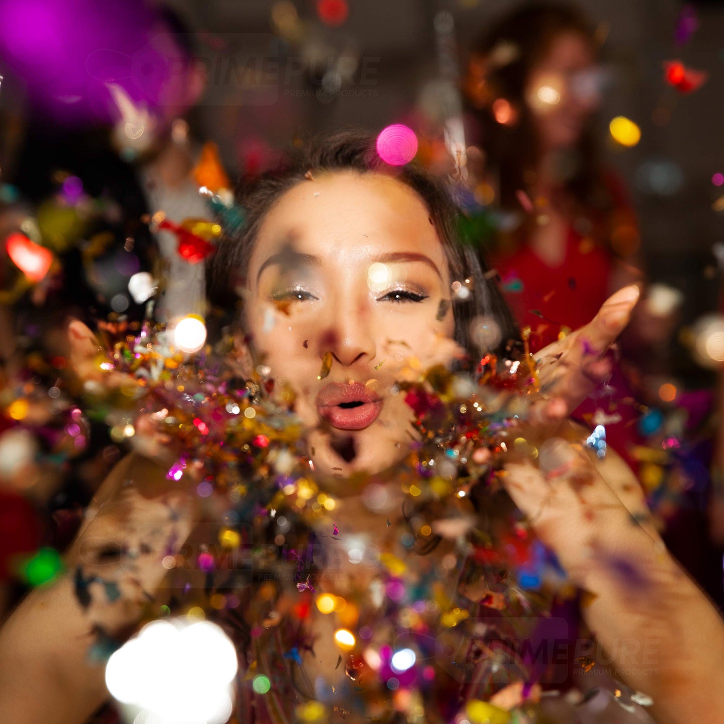 Confetti Cannon Party Poppers - Shredded Multicolor Confetti Poppers - 2 Pack - Party Cannons Shooters Gun for Wedding, Birthdays, Celebrations