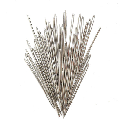 50pcs Big Eye Needles Blunt White 7cm Long Large Hole NOT Sharp Sewing Kniting Embroidery Tool Hand DIY Needlework Plus