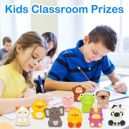 Party Favors for Kids 24PCS Animal Squishy Toys,Goodie Bag Stuffers for Kids,Pinata Stuffers,Birthday Gifts for Boys & Girls,Treasure Chest Prizes,Classroom Prizes