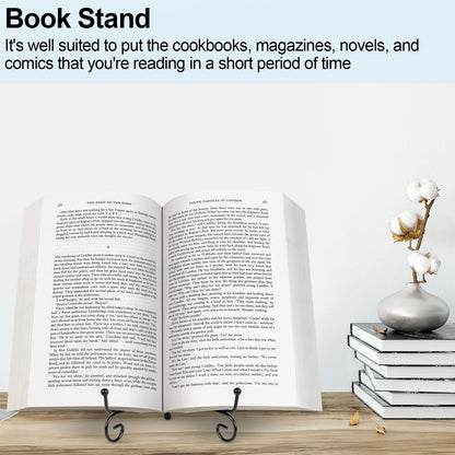 4 Pack Plate Stands For Display,Plate Holder 6 '',Picture Frame Stand of Metal,Frame and Artworks,Small Easel for Book,Tabletop Art,Picture,Photo Platter,black (21ZSJ0001)