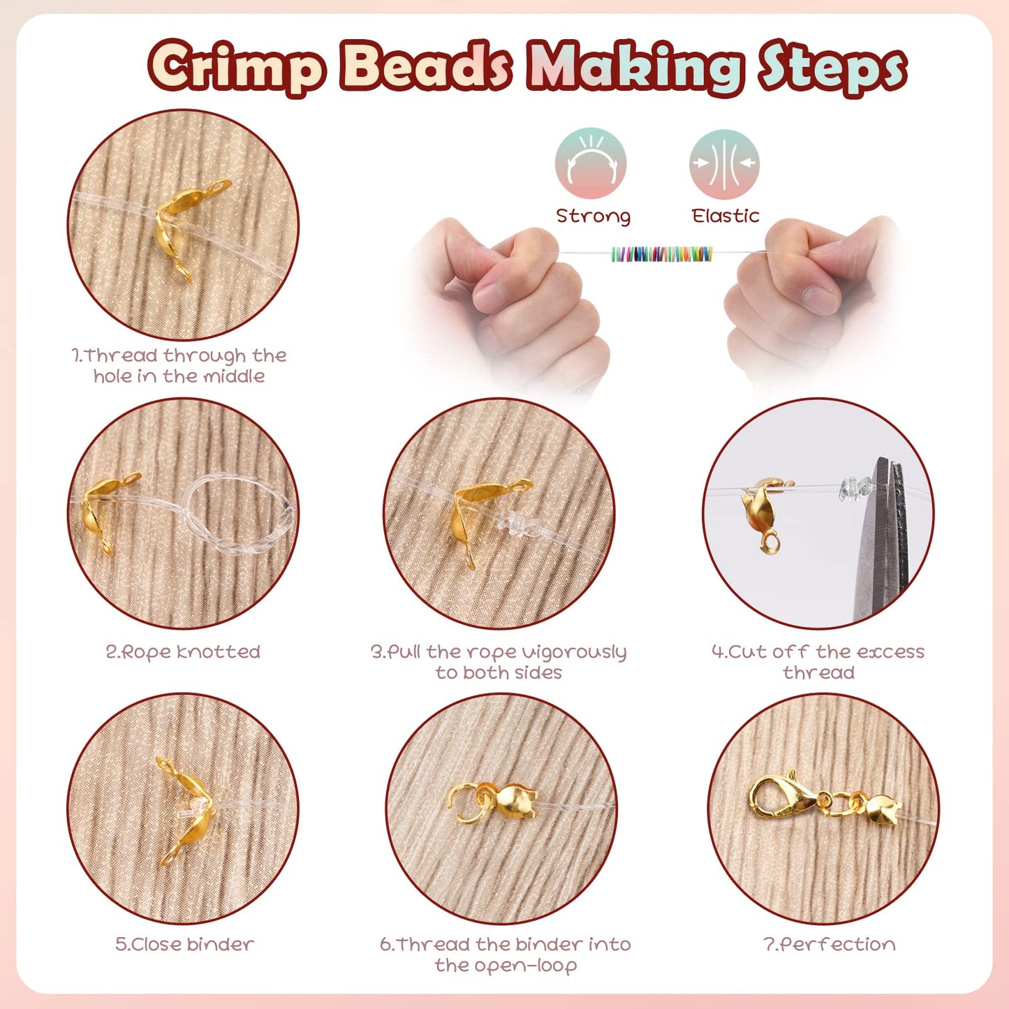 6100Pcs Clay Beaded Bracelet Making Kit for Girls 24 Colors Friendship Bracelet Beads Kit with Letter Beads Polymer Heishi Bead for Jewelry Making