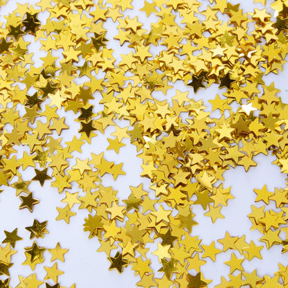 Star Confetti Table Confetti Metallic Foil Stars Sequin for Party Wedding Decorations, 30 Grams/ 1 ounce (Gold)