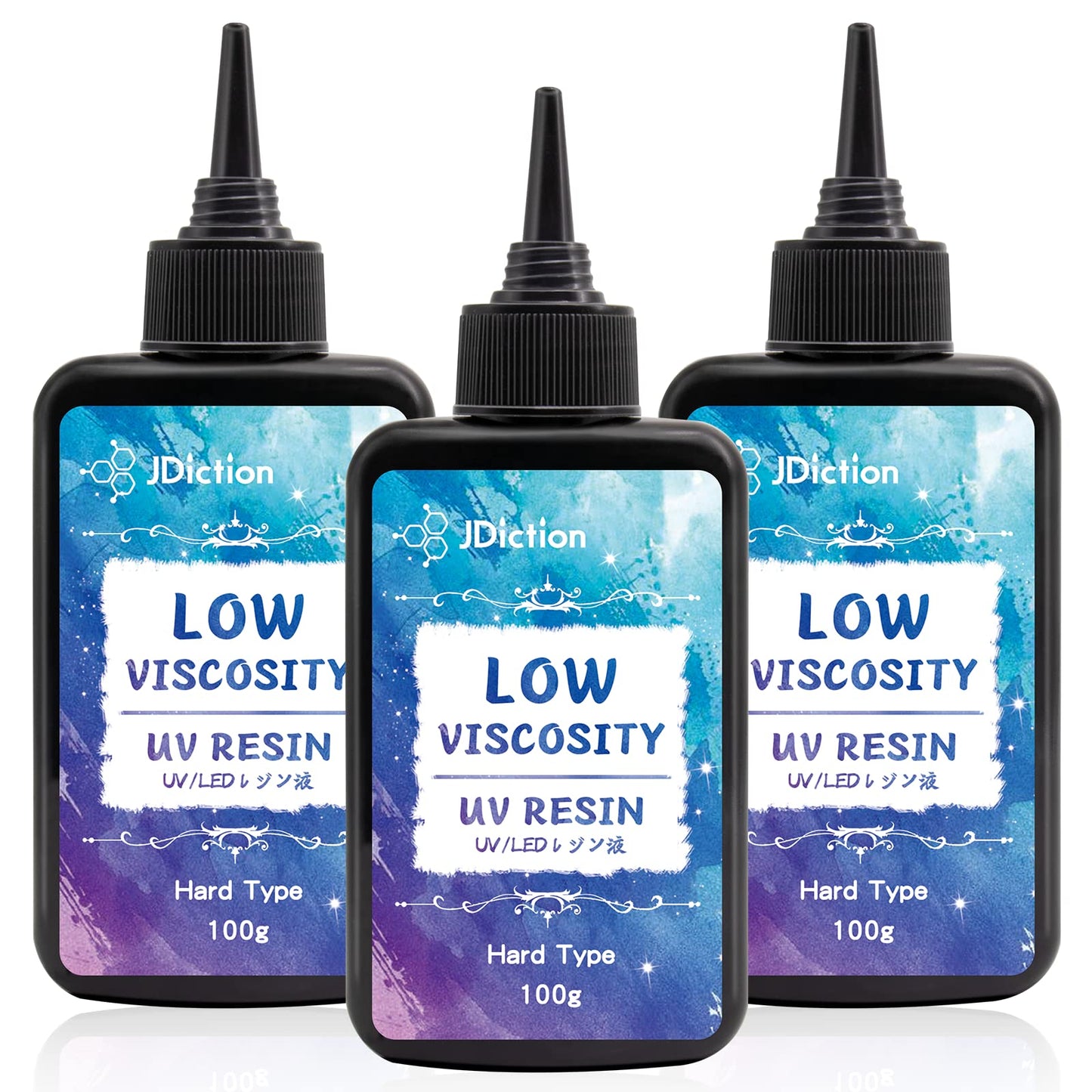 UV Resin, Upgrade 300g Low Viscosity Hard Thin UV Resin with Super Crystal Clear Resins Kit for Jewelry, Casting, Coating and DIY Craft