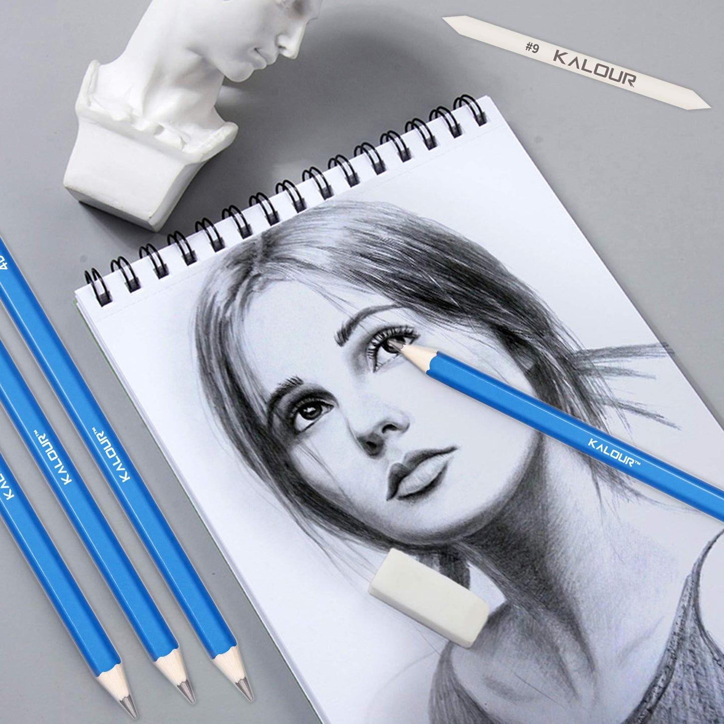 33 Pieces Pro Drawing Kit Sketching Pencils Set,Portable Zippered Travel Case-Charcoal Pencils, Sketch Pencils, Charcoal Stick,Sharpener,Eraser.Art Supplies for Artists Beginner Adults Teens