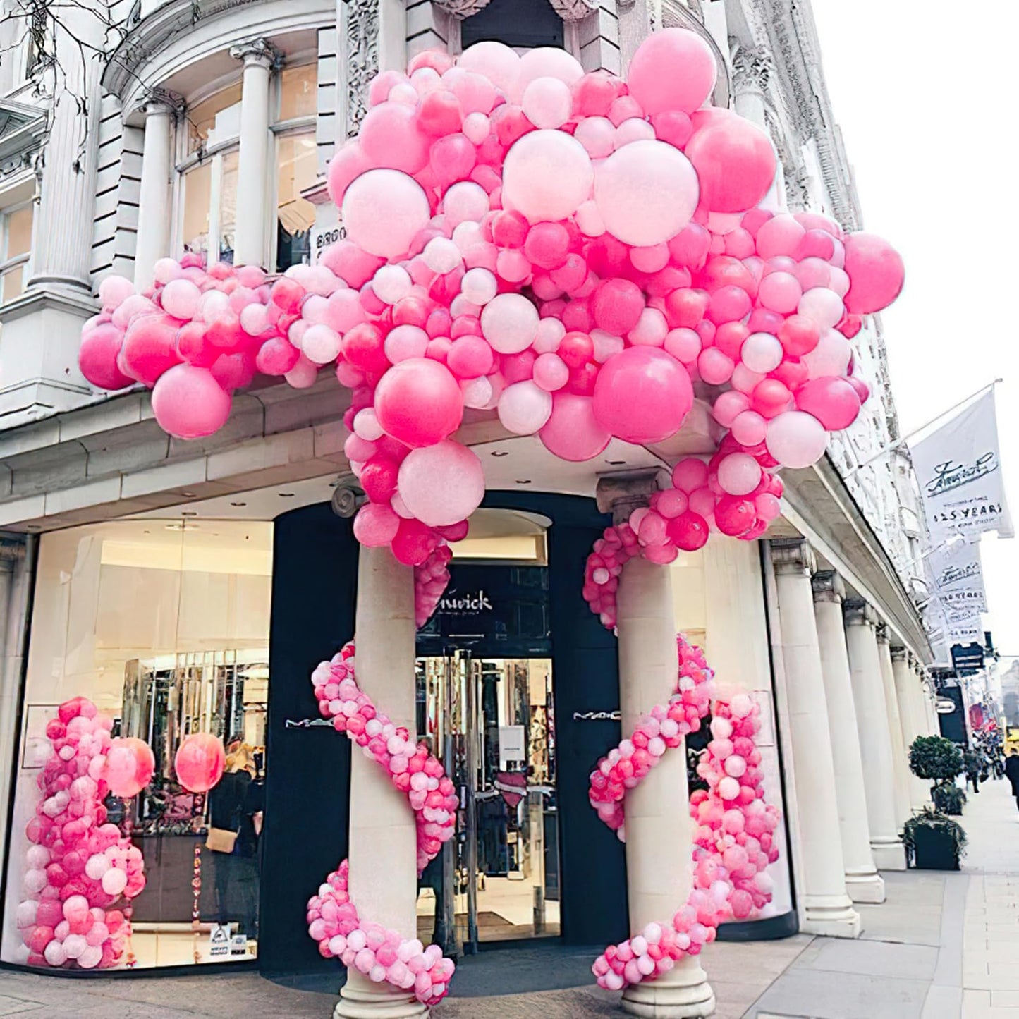 Pink Balloons 127 pcs Different Sizes of 36 18 12 10 5 Inch Matte Pink Balloon Arch Kit Garland for Baby Shower Valentine's Day Princess Bachelorette Birthday Party Decorations Pink-Y11
