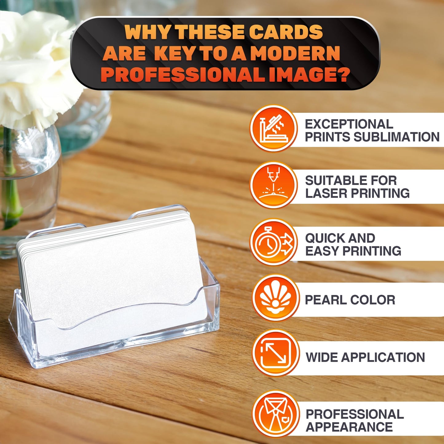 100 Pcs Sublimation Business Card Blanks – Double-Sided Aluminum Alloy Cards, Pearl Color, Thin & Smooth Sublimation Blanks for Printing & Personalization