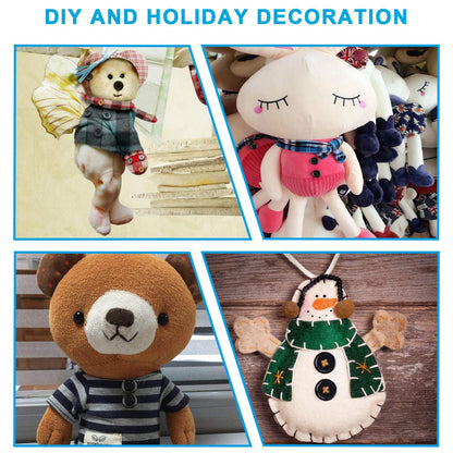 100 Pcs Premium Mixed Resin Sewing Buttons, kidoom Eco-Friendly 4-Hole Craft Buttons, 5 Sizes of Black Buttons Suitable for Sewing, DIY and Holiday Decoration(Black & White)