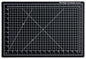 Vantage 10671 Premium Self-Healing Cutting Mat, 12"x18", 1/2" Grid, 5 Layers for Max Healing, Perfect for Crafts & Sewing, Black