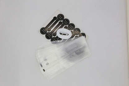 100 pcs./Pack Translucent Plastic Bags for Cookie,Cake,Chocolate,Candy,Snack Wrapping Good for Bakery Party with Stickers