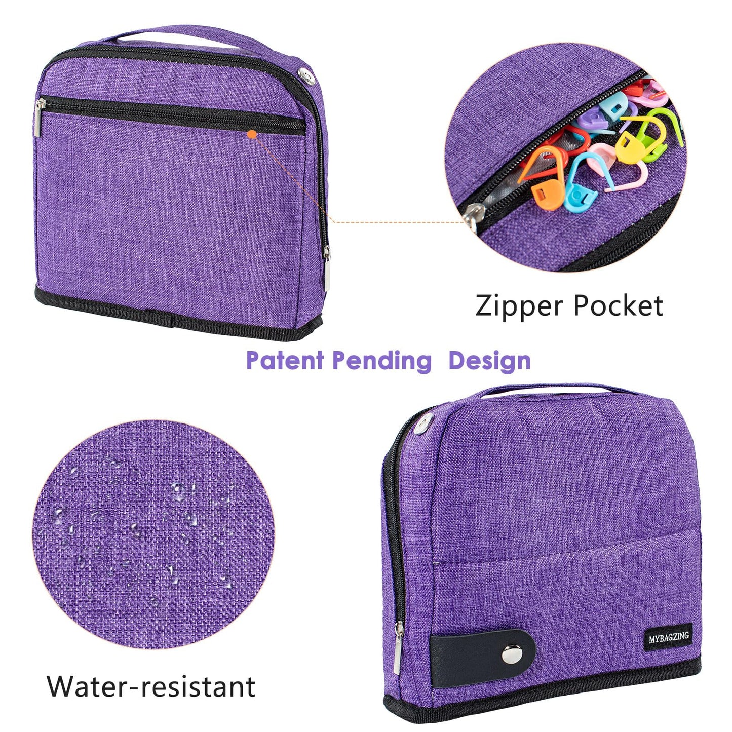 Crochet Hook Case - Stand Up Organizer - Unique Design - Knitting & Crochet Supplies Holder