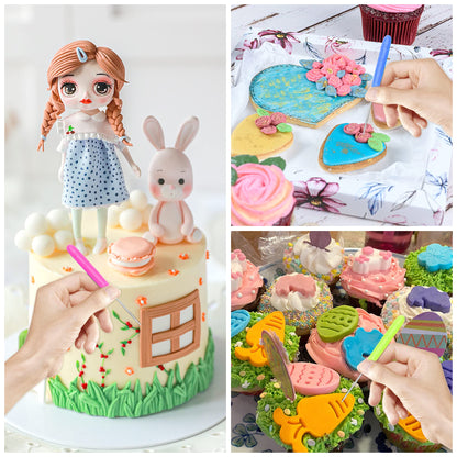 6 Pieces Cookie Scribe Tool Sugar Stir Needle Scriber Needle Cookie Decorating Tools, DIY Baking Pin Whisk Stainless Steel Needle Biscuit Icing Pin