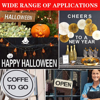 4 Inch Letter Stencils and Numbers, 36 Pcs Alphabet Art Craft Stencil, Reusable Plastic Templates for Wood, Wall, Fabric, Rock, Signage (4 Inch)