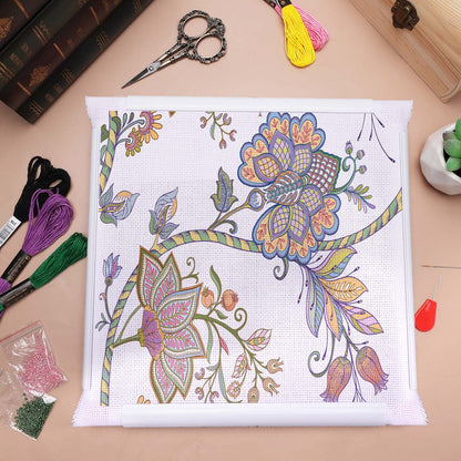 3 Pack Square Embroidery Hoops, Plastic Cross-Stitch Hoops, Plastic Clip Frame for Embroidery, Embroidery Quilting Frames (6x6, 8x8, 11x11)…